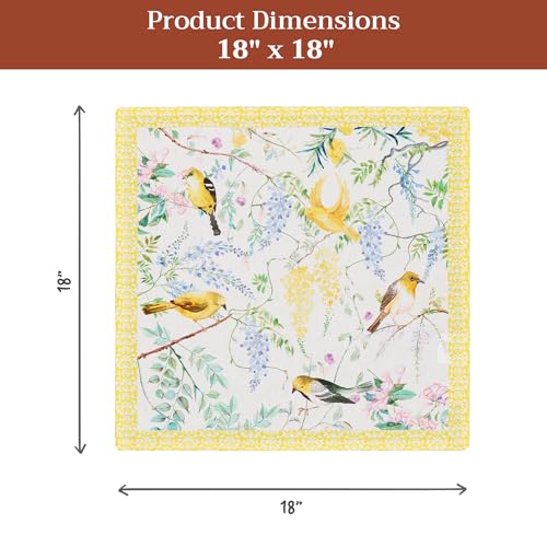 Servilletas de tela de algodón para hoteles y cenas, Maison d'Hermine 45x45 cm lavables 8