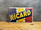 - Dimension 30cm x 20cm PLAK2L -Plaque Métal Vintage Décorative RICARD 10873-30x20cm