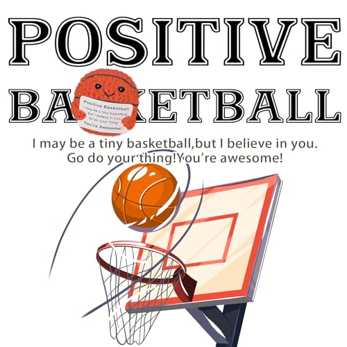 image for Zelaxeyi Funny Crochet Mini Basketball Gift for Basketball Lovers,Birt