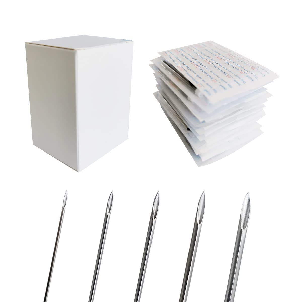 Piercing Needles NeedleWalk Needles 100Pcs Mixed Sizes Hollow Needles 12G 14G 16G 18G 20G