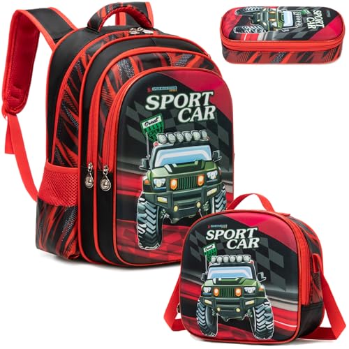 Sac à dos d'école pour garçons ergonomique et imperméable
