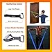 J Bryant Fitness Heavy-Duty Resistance Band Bar with 2 Resistance Bands, E-Shaped Hook Design, 500lb Load Capacity, Anti-Slip Surface, Carry Bag Included, for Strength Training and Fitness