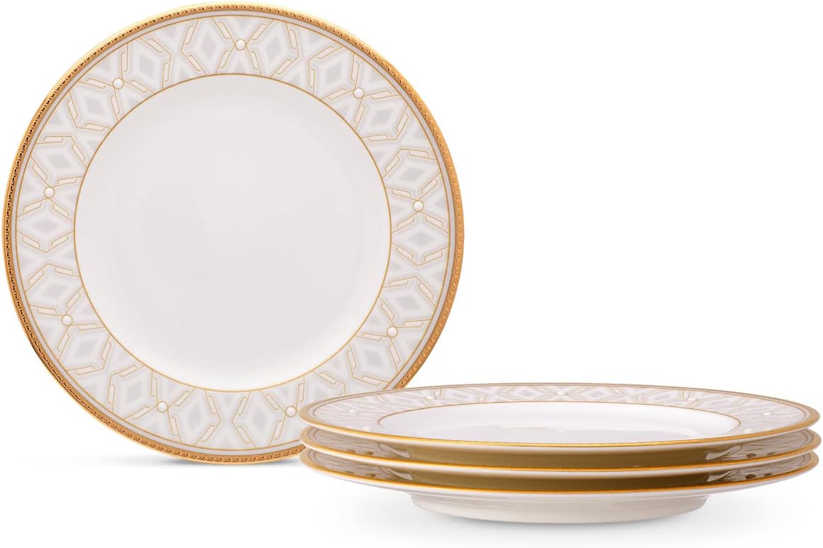 Noritake Noble Pearl Set of 4 Bread & Butter/Appetizer Plates, 6-1/2"