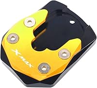 Vista 1 de Side Stand for Xmax 125 Xmax 300 Xmax 250 2017 2018 2019 Motorcycle CNC Bracket Side Bracket Bracket Extension Pad (Color : Gold)