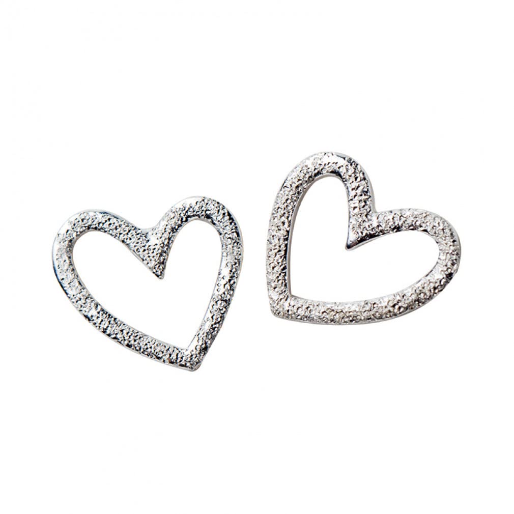 CMBSSTFC Sterling Silber Schmuck Damen Winzige kleine Herz Ohrstecker Liebe Geschenk für Dame