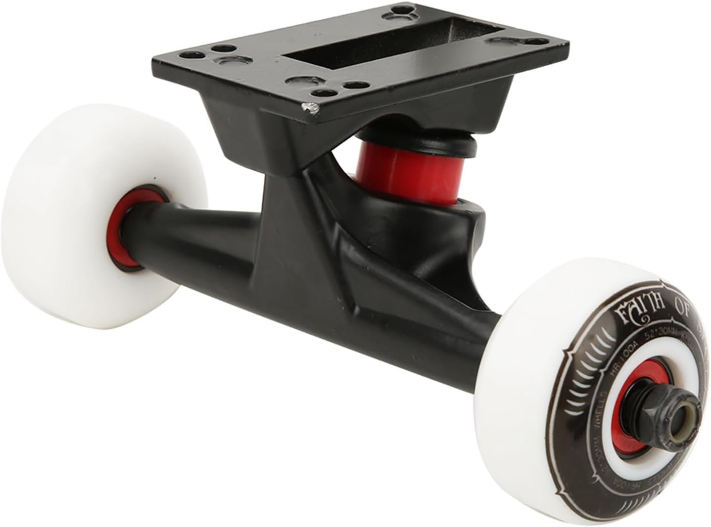 Alomejor Sturdy Skateboard Bracket Kit with Smooth Acceleration, for DoubleWarped Skateboard Riders, SteelBlack/2x1.2in