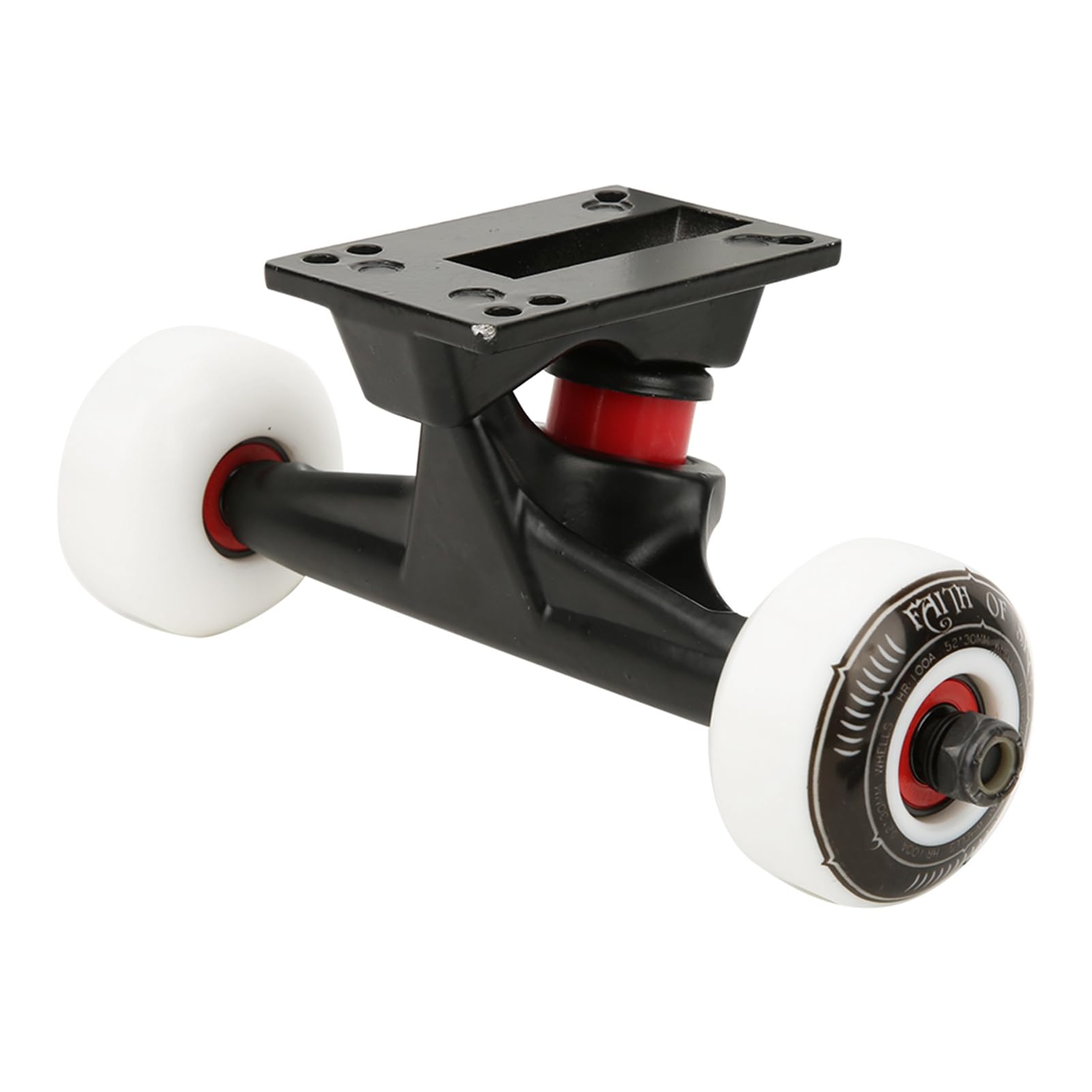 Pongnas Ensemble de Roues et Trucks pour 5.2x3cm Compatible avec Longboard Planche à roulettes Matériel Réglage Outils Buskateboard