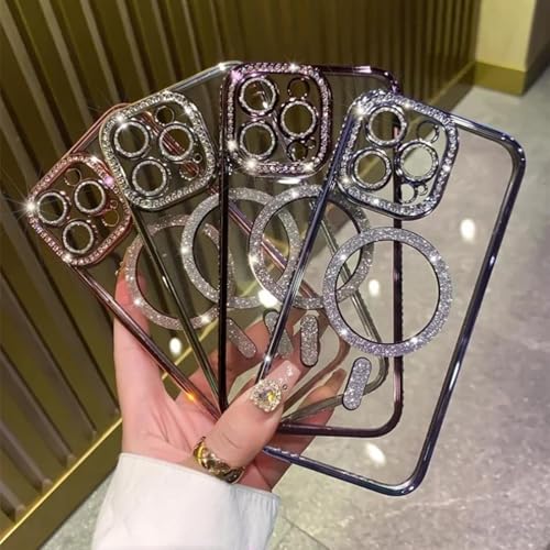 Coque antichoc iPhone 11 Pro Max ornée de bijoux roses et strass
