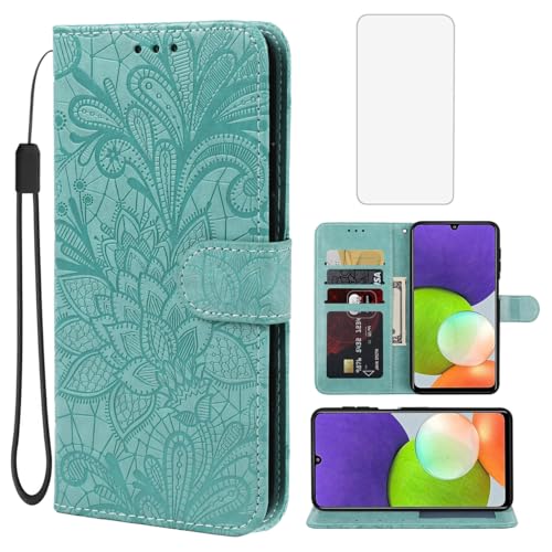 Coque Samsung A22 4G étui à rabat en cuir pour sécuriser vos cartes en voyage