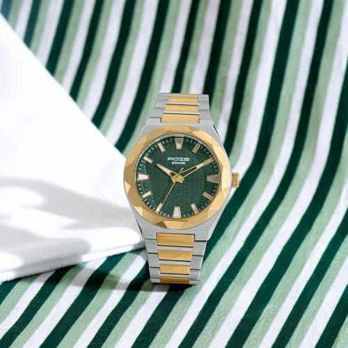 Image of Sonata Poze 9 with Quartz Analog with Sheet Metal Strap Watch for Men