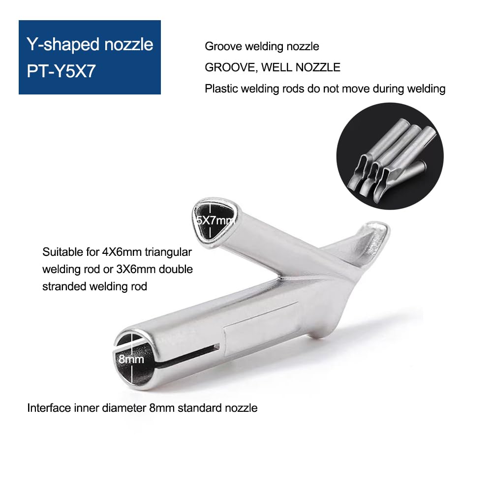Ugelli per saldatura veloce Punte per saldatore in plastica Punte di ricambio per pistola termica per vinile PVC Plastica Pistola per saldatura ad aria calda Ugello di saldatura per torcia ad aria c