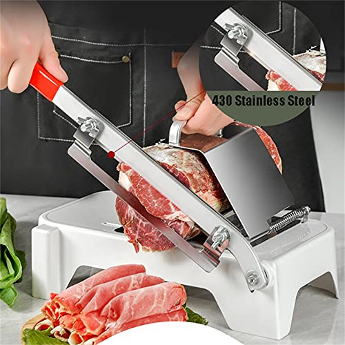 Manueller Fleischschneider Manuelle Maschinen Slicer Lamm Rindfleisch Slicer gefroren Fleisch Haushaltsdicke einstellbar… – Bild 3