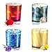Produktbild Duftkerze Set, OUSMIN 4 Stück Duftkerze Zitrone, Rose, Flieder und Ozean Duftkerzen Set mit Angenehmer Duft Schön Kerzen für Aromatherapie Geschenkset für Frauen, Hochzeiten und Weihnachten