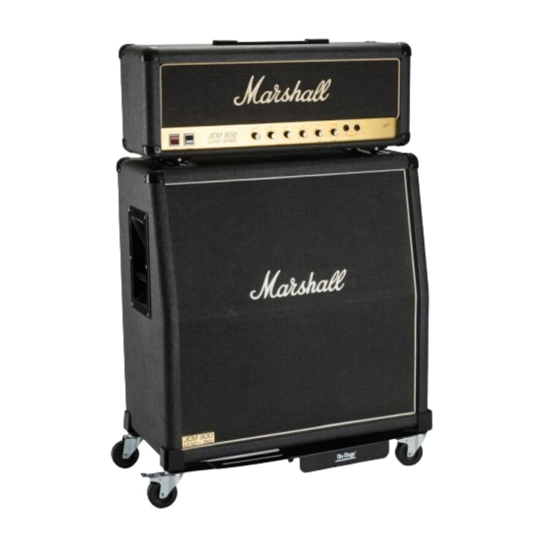 On-Stage AG5000 Amp Glider (Installation-Free Casters for Amplifiers, Rolling-Cart Attachment, Attachable Dolly, Amp Roller, Adjustable Length and Width, Solid Wheels, Heavy-Duty Steel, Black) - Image 7 thumbnail