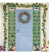 Football Decorations American Football Porch Banner Game Time Flag Football Party Decorations and...