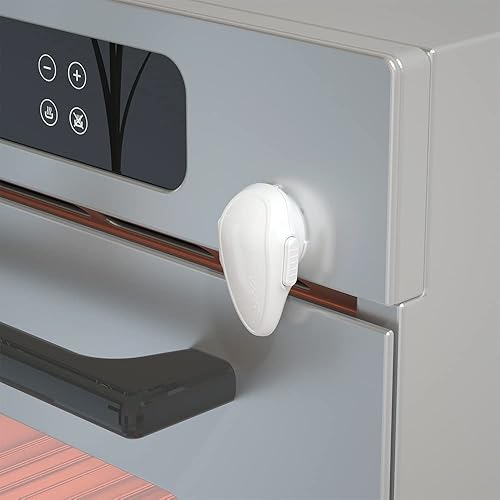 SAFELON Cerradura de horno de seguridad para niños, cerradura de puerta de horno de seguridad de cocina para bebés y niños pequeños (blanco)