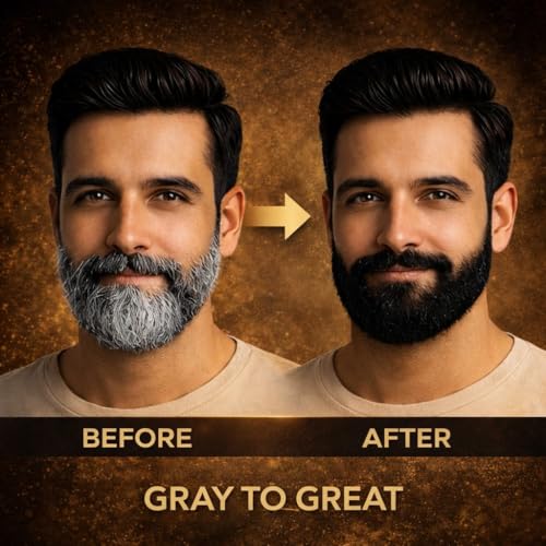 Image of HAIR ID 120GM No Skin Stain Beard Color Cream | Color In Just 10 Minutes | No Ammonia, Long Lasting (Free Gloves, Brush And Trey) Natural Extracts - 2Packs