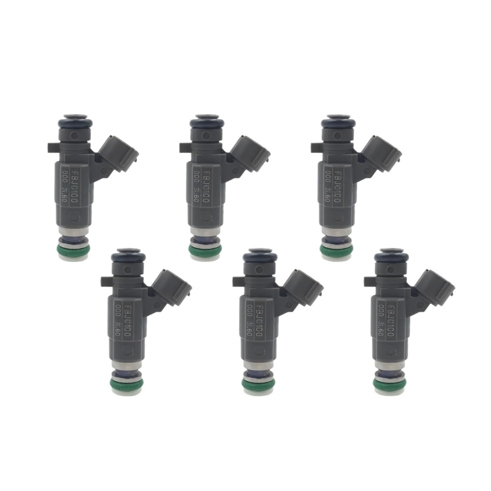 Ovtzqr One Color 6 Fuel Injectors Nozzles 16600-5L700 Fbjc100 Compatible For Infiniti G20, Fx35, G35, I30, Qx4 Models