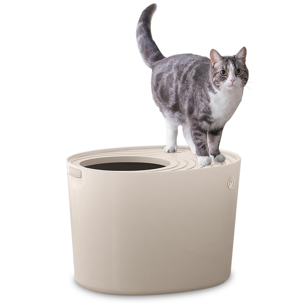 Amazon | 上から猫トイレ PUNT-530 ライトベージュ | アイリスオーヤマ
