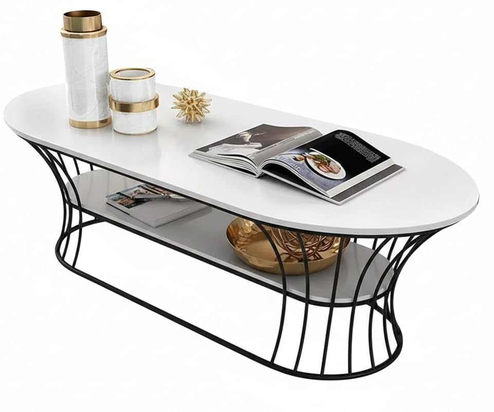 Image of Coffee Table Centre Table (Black White, NT)