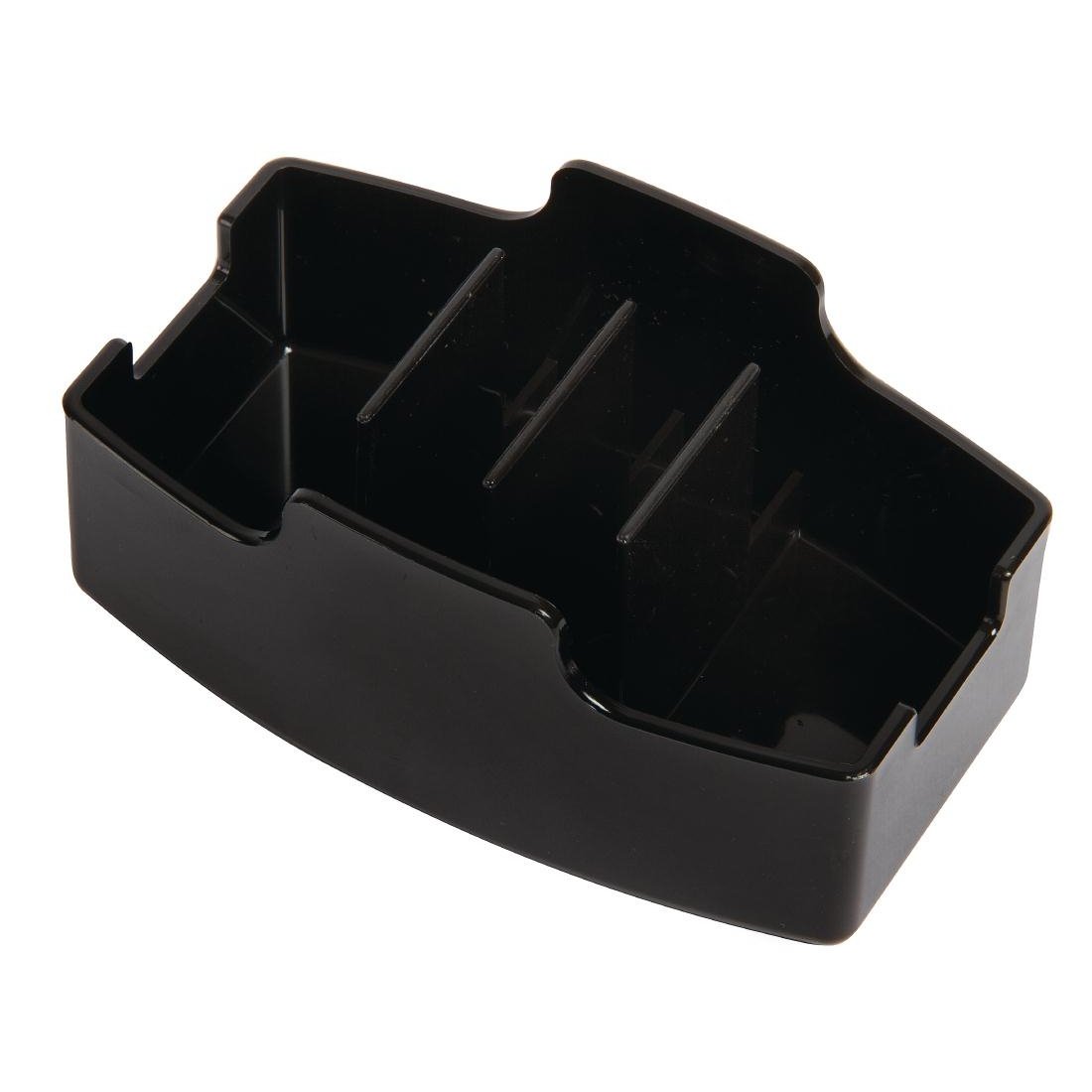 Sachet Holder Case Storage Black Restaurant Bar Commercial 60X120X75mm