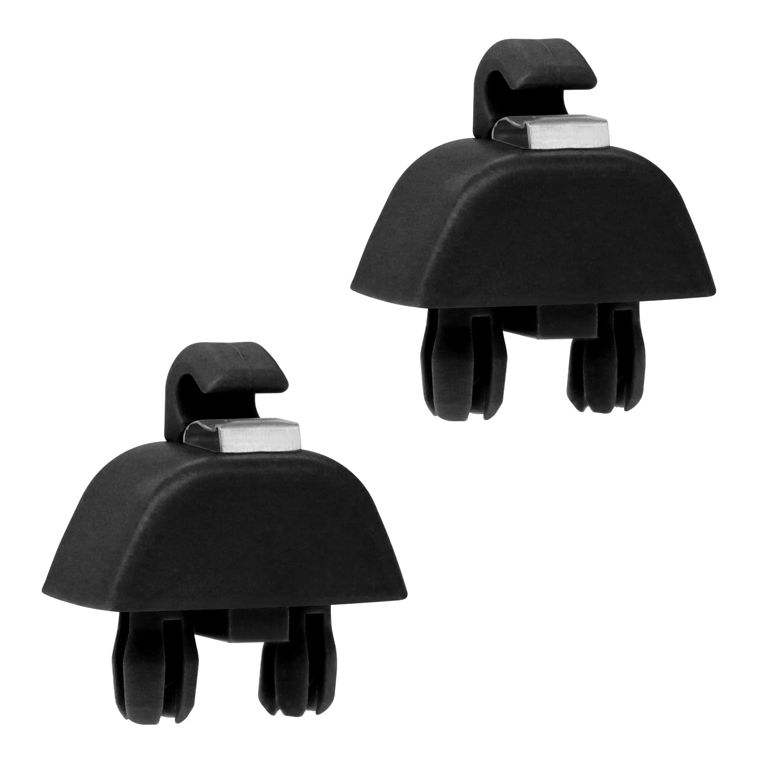 amavoler 2 PCS Black Sun Visor Hook Clip Bracket Hanger Fit for A6 C6 Quattro A7 A8 RS6, for VW Passat B7 Polo.OEM#:4F0857561.6RD857561.6R085756.