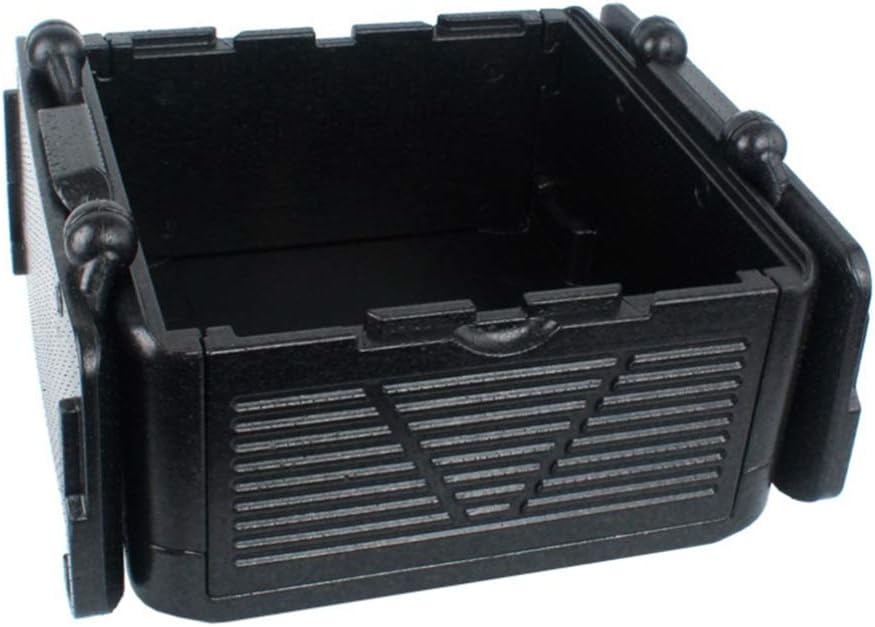 Foldable Food Thermal Box Car Stove Incubator Cooler Lunch Box for Travel Camping Fishing (Black)