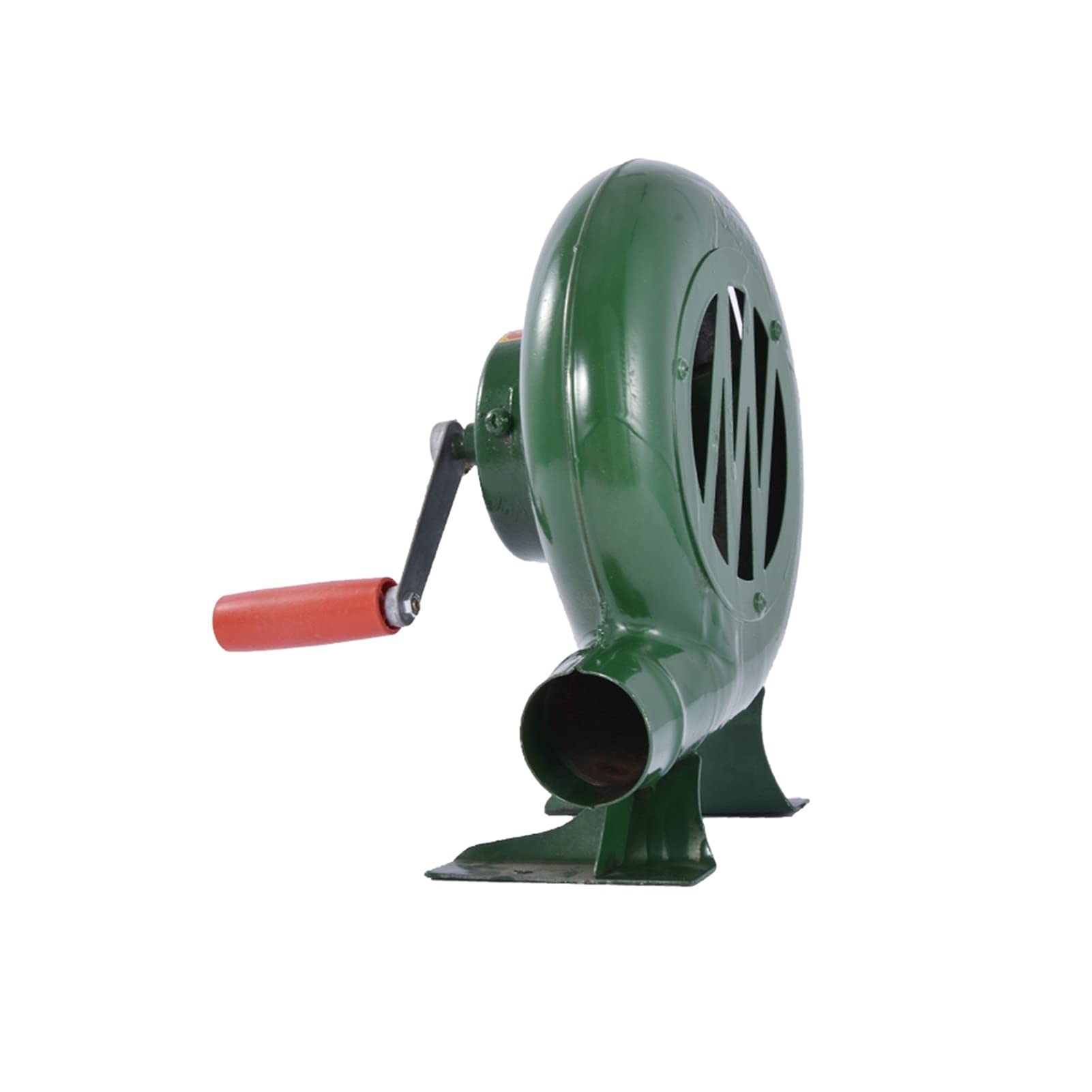 Soplador centrífugo, Soplador doméstico Mano al aire libre Manual de manivela Barbacoa Booster Pequeño soplador 25 0W 50MM Diámetro salida 1:36 Relación velocidad