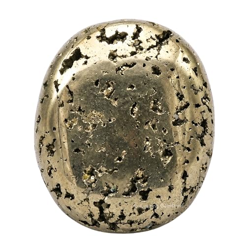 Image of Pyrite Crystal Palm Stone, 55-60mm Large Meditation Healing Crystal
