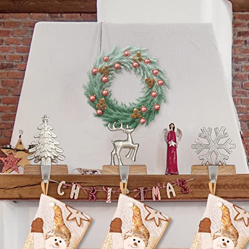 JUSTOTRY-Christmas-Stocking-Holders-for-Mantle-Set-of-3-Tree-and-Snowflakes-and-Deer-with-Non-Skid-Silver-Stockings-Holders-for-Fireplace-Home-Decor-Durable-and-Sturdy-Holiday-Decorative-Stand JUSTOTRY Christmas Stocking Holders for Mantle Set of 3 Tree and Snowflakes and Deer with Non Skid Silver Stockings Holders for Fireplace Home Decor Durable and Sturdy Holiday Decorative Stand
