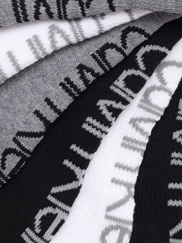 Image of Calvin Klein Mens No Show Socks - 6 Pack Soft Cotton Blend Cushioned Athletic Low Cut Socks for Men for Sports and Running