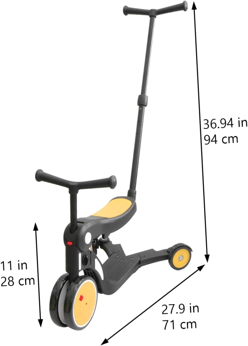 Wheel Tricycle Boys and Girls Scooter for Toddlers Years Old Wheel Balance Bike Sturdy Structure Learning to Ride