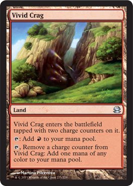 Magic The Gathering - Vivid Crag - Modern Masters - Foil