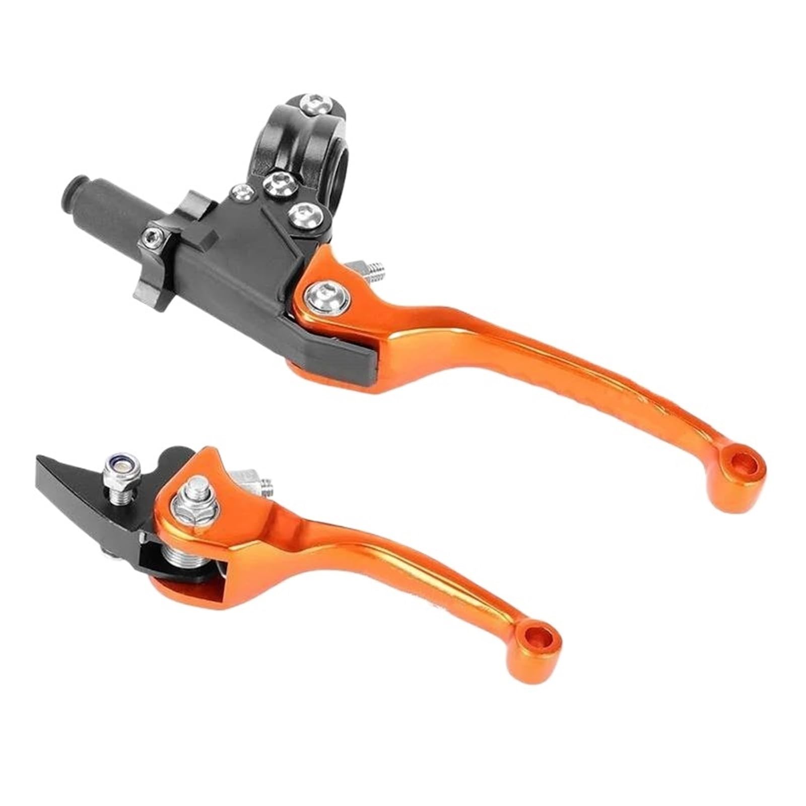 FOYMGMSPAP for ZX6R for ZX636 for ZX10R for ZX25R for ZX 6R for ZX 636 for ZX 10R for ZX 25R Handle Anti-Fall Brake Handle Clutch Brake Clutch Grips Levers(Orange)