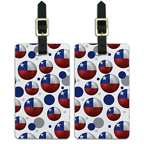 Graphics & More Soccer Futbol Football Country Flag A-i - Chile Flag Soccer Ball Carry-On Luggage, White
