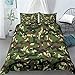 Zestaw Poszewek Na Kołdrę 3 Części Dla Single Double King Size Bed, Children Kids Boys Girls Microfiber 3D Printed Bedding Set Duvet Set With Pillowcases - Kamuflaż Wojskowy Wzór Wentylatora 200 X 20