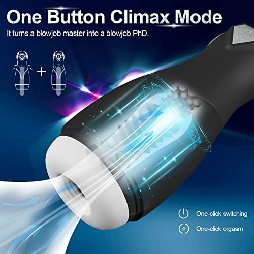 Electric Male Masturbator Cup with 5 Suction 12 Vibrating for Penis Stimulation, LVFUNCO Automatic 3D Textured Blowjob Pocket Pussy for Men Masturbation Penis Stimulation, Adult Male Stroker Sex Toys