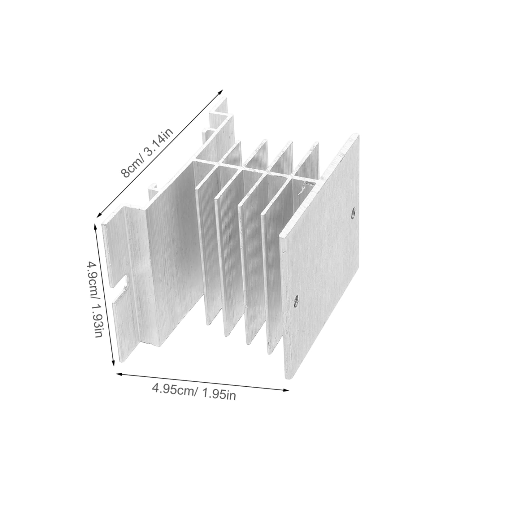 Angoily 3pcs Universal Heat Sink Fin Block for SSR Relay Compact Cooling Fin Relay Radiator Heat Sink