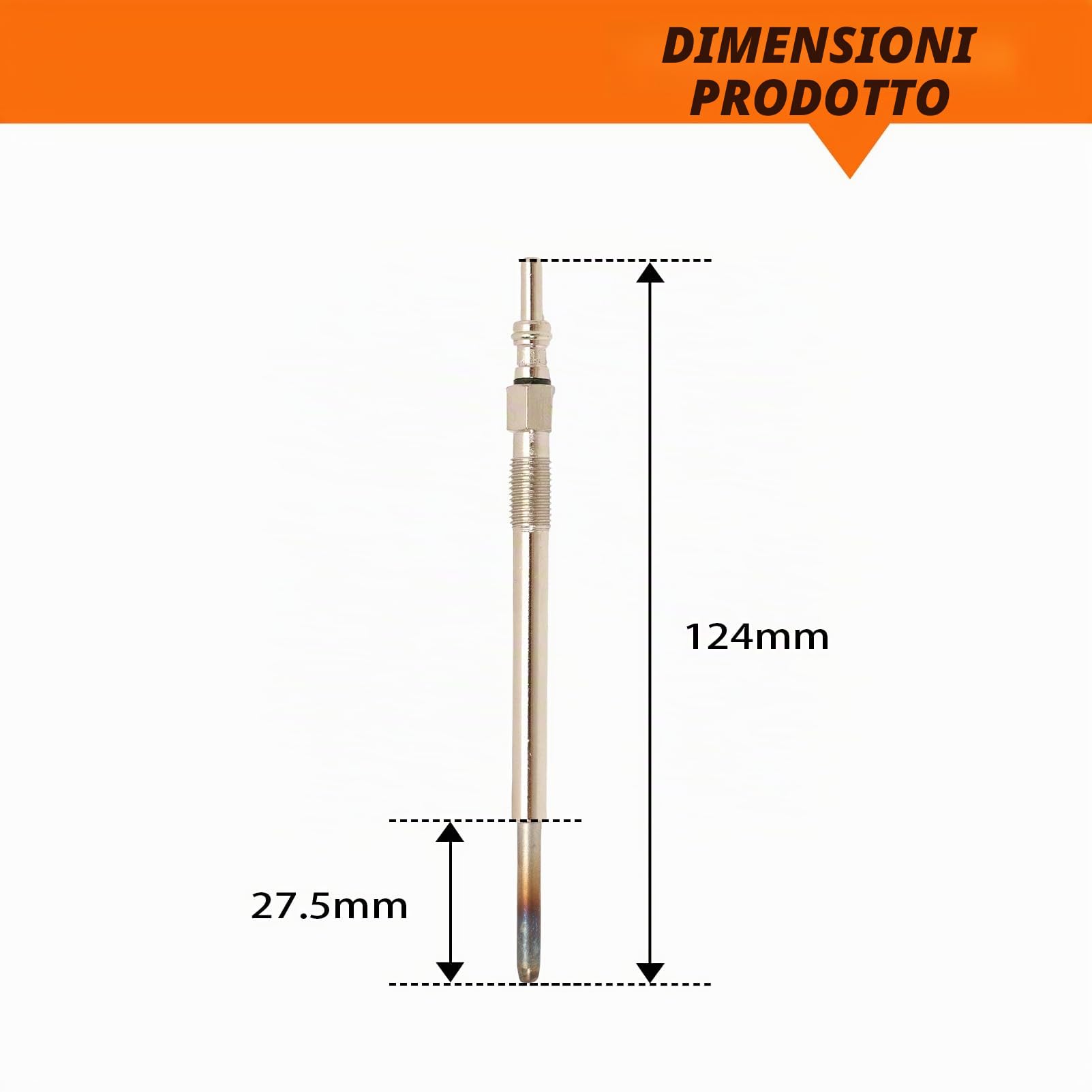 4 Candelette compatibili con Berlingo C1 C2 C3 C4 C4 107 206 207 307 308 Partner C30 S40 V50 V70, Candelette per PSA 1,4 l Hdi e 1,6 l Motore Hdi