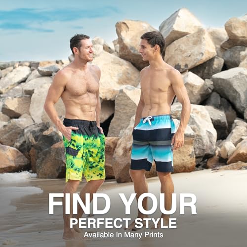 Image of Kanu Surf Men's Big Viper Extended Size Stripe Swim Trunk