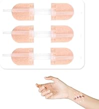 6 Pack Wound Suture Bands, Sterile Dressings, Emergency Closure Bands, First Aid and Safety for Camping and Outdoor, for Women and Men, Nude