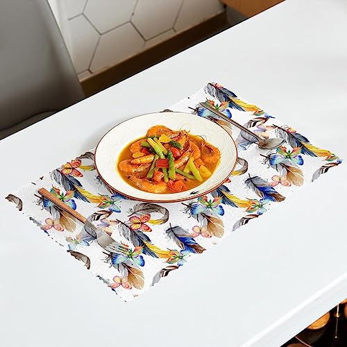Sets de table papillon antidérapants pour protéger des taches et chaleur - 7