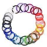 Dioxide Filamento de pluma 3D, 26 Colores Impresora PLA 3D consumibles Diámetro 1,75 mm 5 Metros Cada Rollo 3D Filamento Recargas para impresoras 3D y bolígrafos 3D