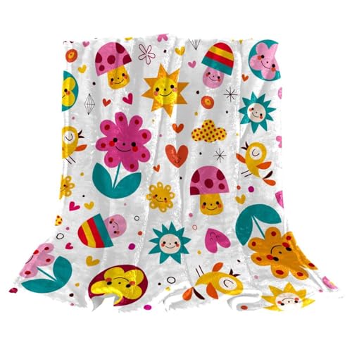 Couverture polaire champignons plaid doux pour moments cocooning - 2