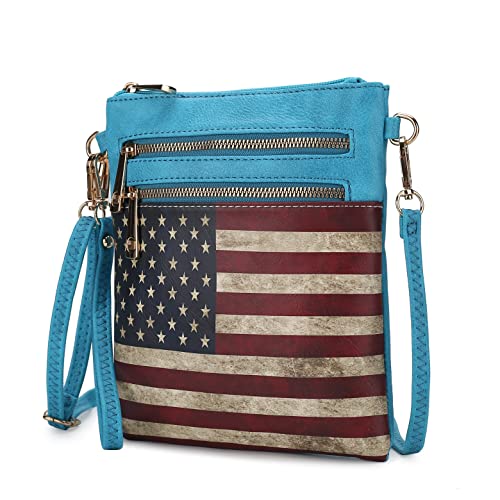 Image of MKFCollection Women's Chocolate Crossbody Handbag