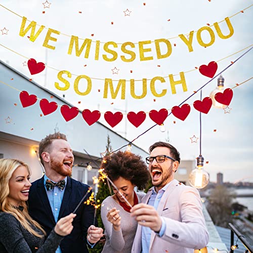 Welcome Home Banner Decorations We Missed You So Much Sign Decor, Welcome Back Home Family Party Supplies, Patriotic Military Homecoming Army Deployment Returning Back Decorations #TOP4