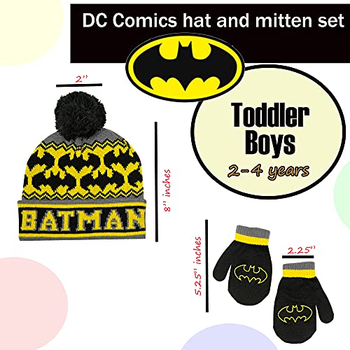 DC Comics Toddler Boys Batman Hat and Mitten Winter Set [4014]3