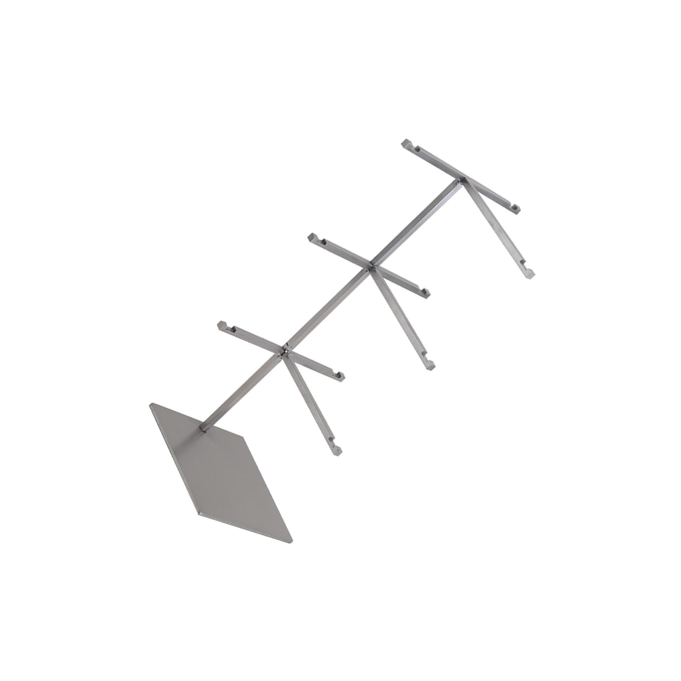 Porte-lunettes et lunettes de soleil - Organisateur - Montage facile - Solution de rangement durable et élégante pour lunettes vue et soleil à la maison -, 3 niveaux Argent