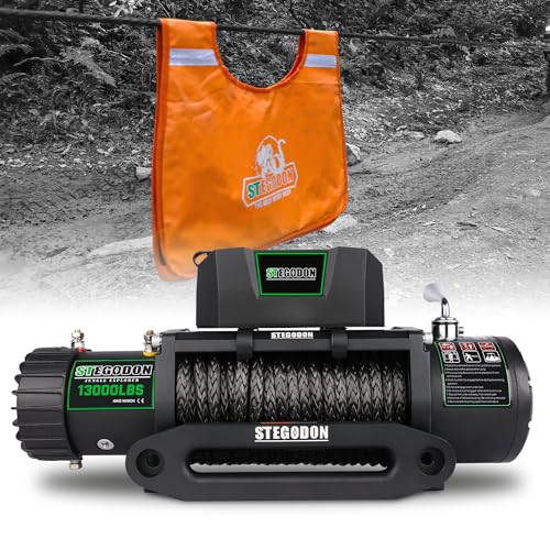 Winch eléctrico 13000lb 12V con control remoto inalámbrico miniatura 1