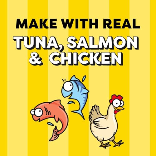 Temptations Lickable Spoons Adult Cat Treats Chicken & Salmon, Salmon & Tuna, Chicken & Cheese Flavours Variety Pack, (24) 10g Spoons - Image 6